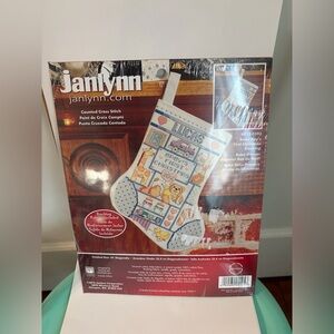 New 2012 Janlynn #023-0593 Baby Boy’s First Christmas Stocking Cross Stitch Kit